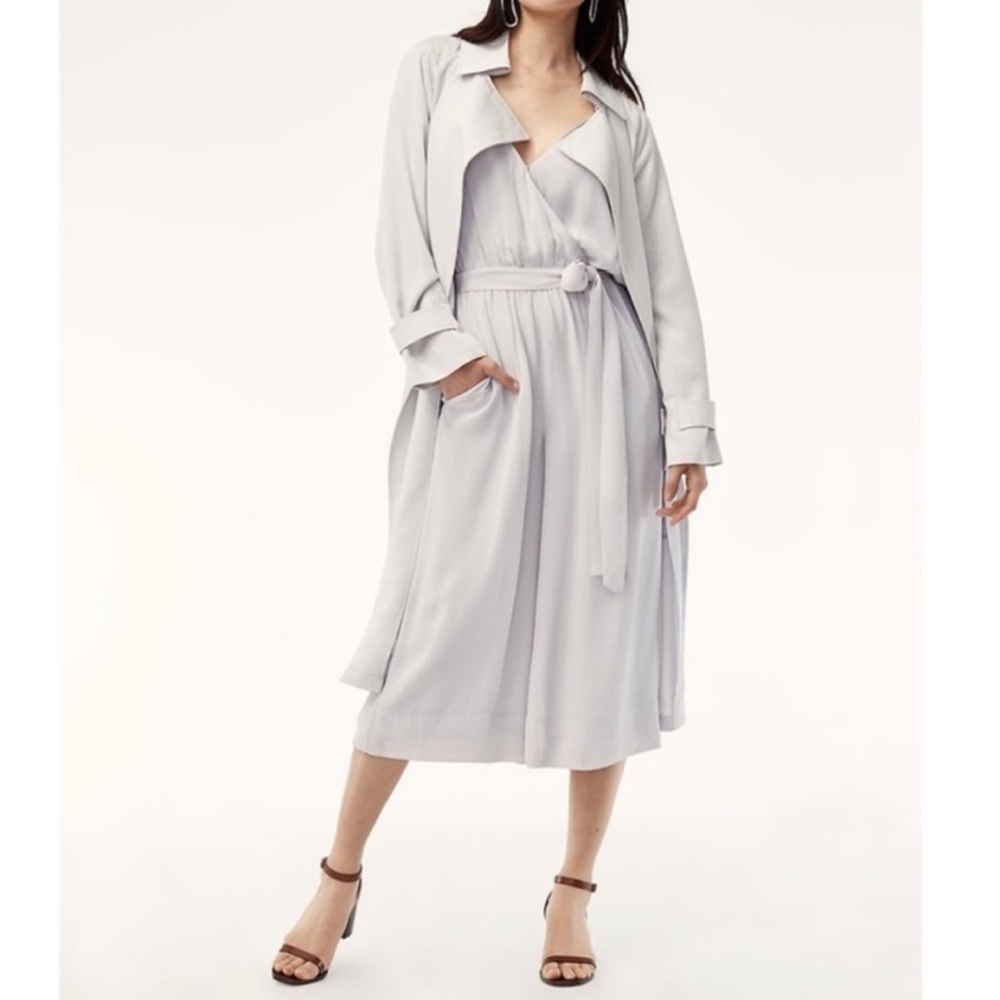 Aritzia Babaton Maximillian jumpsuit in Seasalt